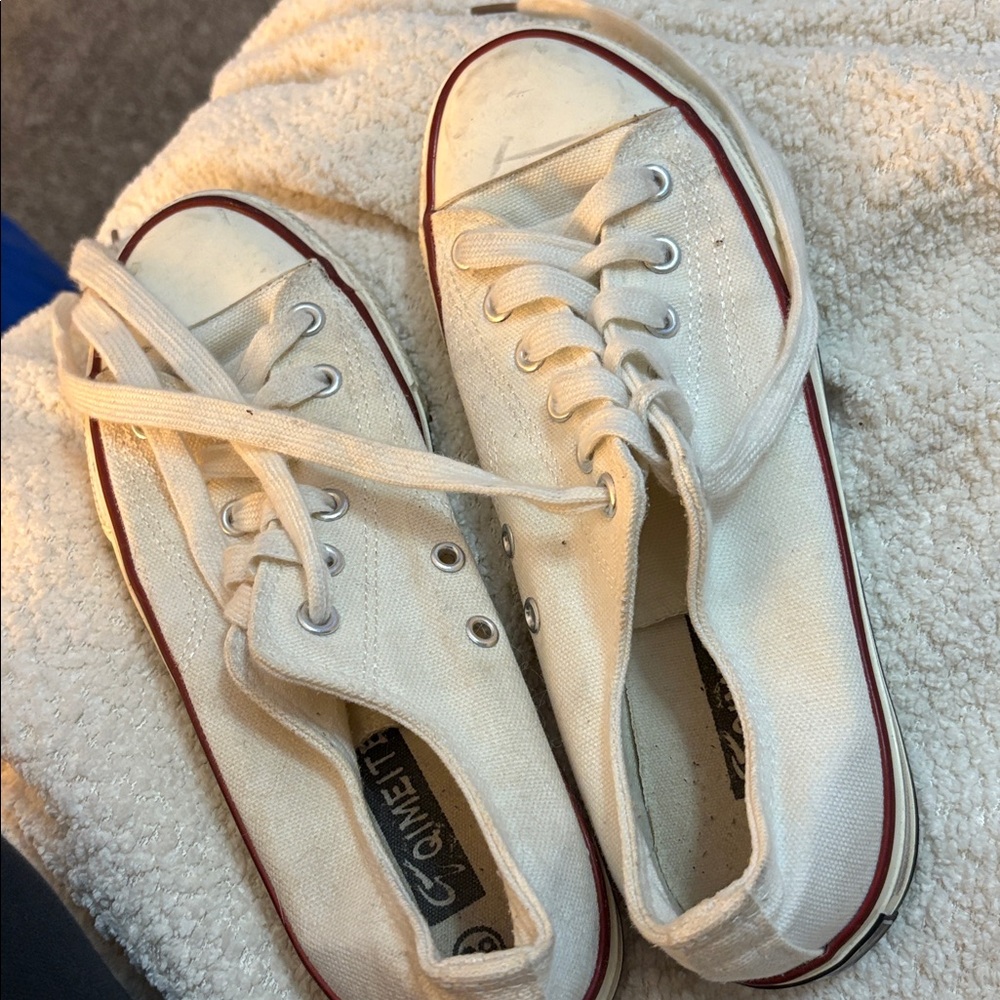 White Canvas Sneakers